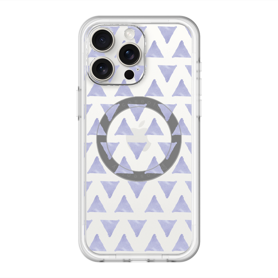 スリムプロテクションプレミアムケース with MagSafe［ オリジナル - 推し色三角 - パープル ］