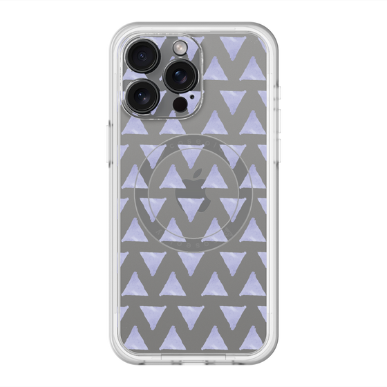 スリムプロテクションプレミアムケース with MagSafe［ オリジナル - 推し色三角 - パープル ］