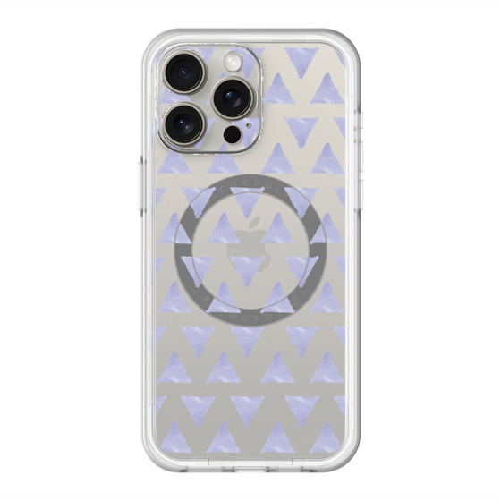 スリムプロテクションプレミアムケース with MagSafe［ オリジナル - 推し色三角 - パープル ］