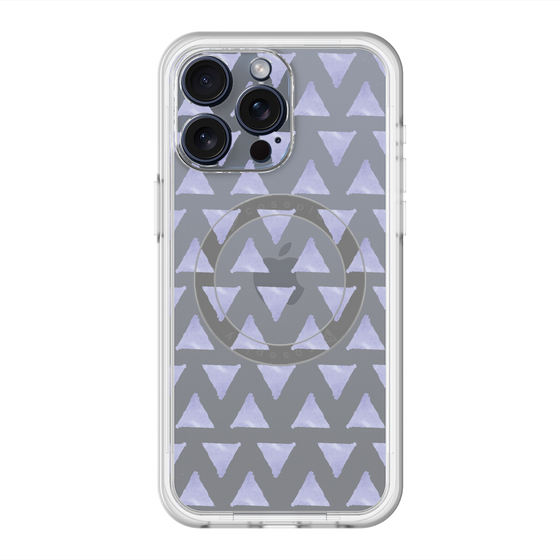 スリムプロテクションプレミアムケース with MagSafe［ オリジナル - 推し色三角 - パープル ］