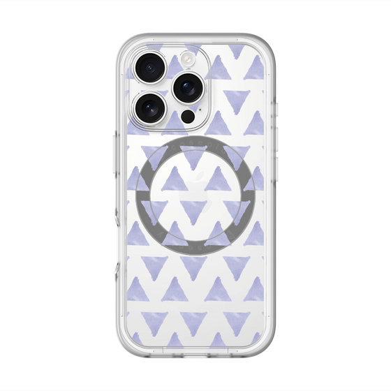 スリムプロテクションプレミアムケース with MagSafe［ オリジナル - 推し色三角 - パープル ］