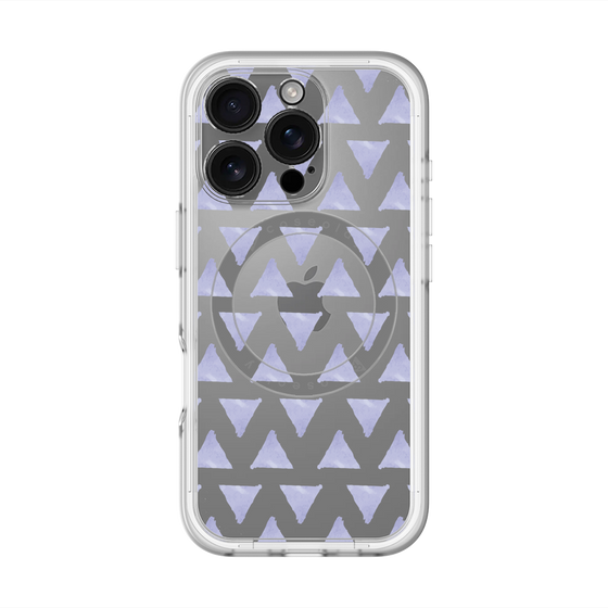 スリムプロテクションプレミアムケース with MagSafe［ オリジナル - 推し色三角 - パープル ］