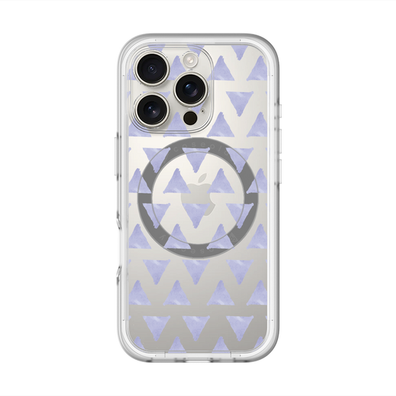 スリムプロテクションプレミアムケース with MagSafe［ オリジナル - 推し色三角 - パープル ］