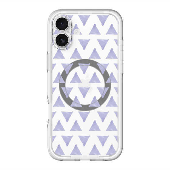 スリムプロテクションプレミアムケース with MagSafe［ オリジナル - 推し色三角 - パープル ］