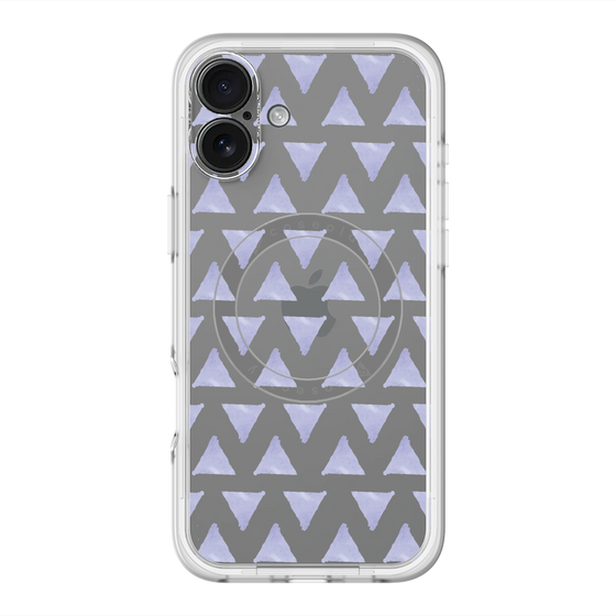 スリムプロテクションプレミアムケース with MagSafe［ オリジナル - 推し色三角 - パープル ］