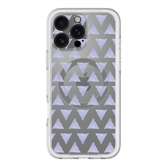 スリムプロテクションプレミアムケース with MagSafe［ オリジナル - 推し色三角 - パープル ］