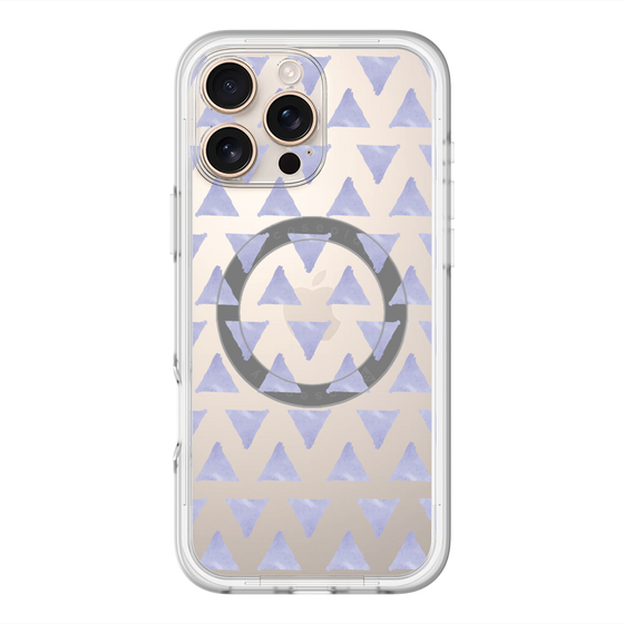 スリムプロテクションプレミアムケース with MagSafe［ オリジナル - 推し色三角 - パープル ］