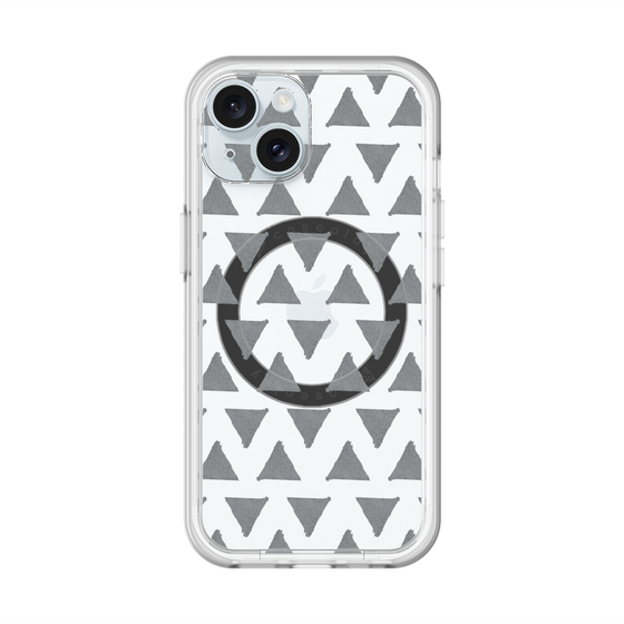 スリムプロテクションプレミアムケース with MagSafe［ オリジナル - 推し色三角 - ブラック ］