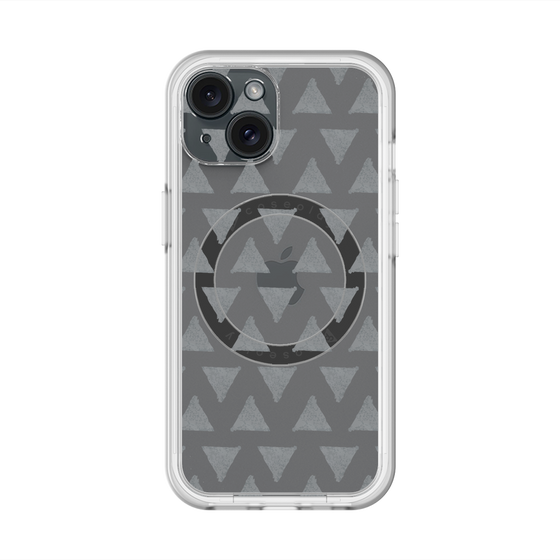 スリムプロテクションプレミアムケース with MagSafe［ オリジナル - 推し色三角 - ブラック ］