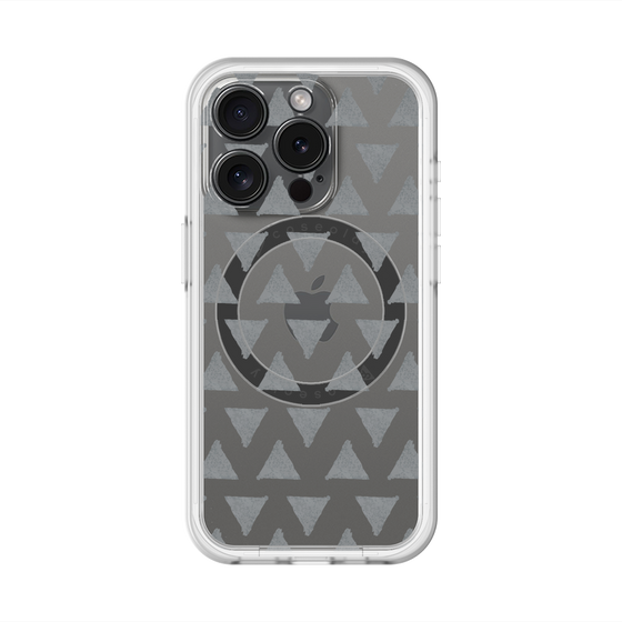 スリムプロテクションプレミアムケース with MagSafe［ オリジナル - 推し色三角 - ブラック ］