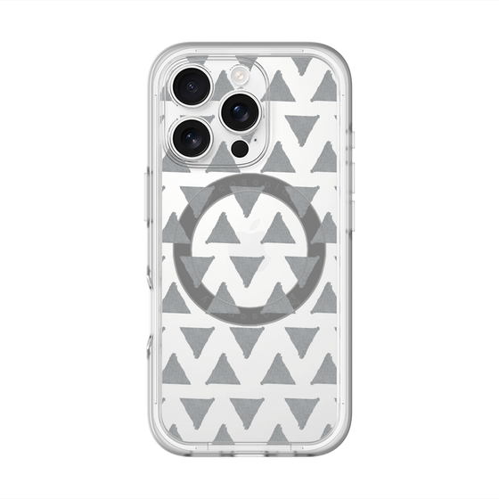 スリムプロテクションプレミアムケース with MagSafe［ オリジナル - 推し色三角 - ブラック ］
