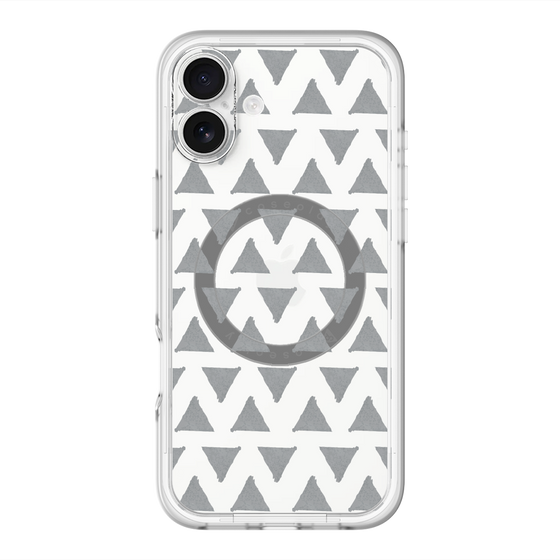 スリムプロテクションプレミアムケース with MagSafe［ オリジナル - 推し色三角 - ブラック ］