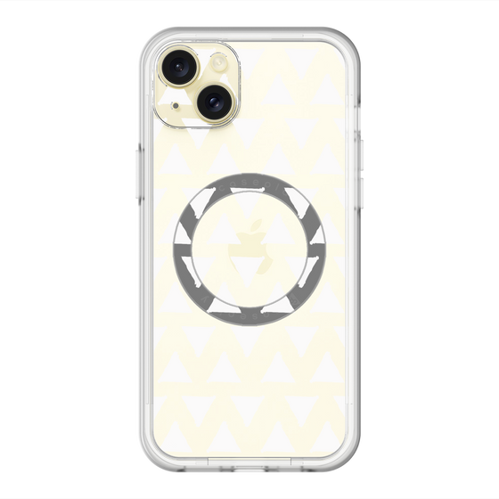 スリムプロテクションプレミアムケース with MagSafe［ オリジナル - 推し色三角 - ホワイト ］