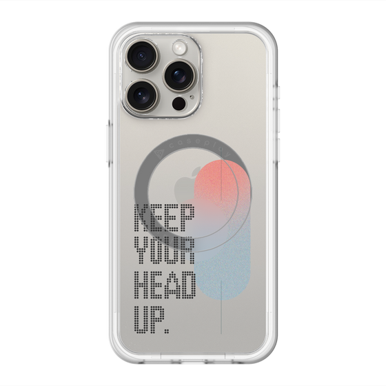スリムプロテクションプレミアムケース with MagSafe［ オリジナル - ドットオーバーレイ - KEEP YOUR HEAD UP/A ］