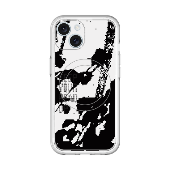 スリムプロテクションプレミアムケース with MagSafe［ オリジナル - ドットオーバーレイ - KEEP YOUR HEAD UP/C ］
