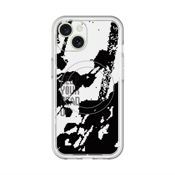 スリムプロテクションプレミアムケース with MagSafe［ オリジナル - ドットオーバーレイ - KEEP YOUR HEAD UP/C ］