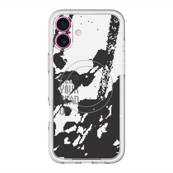 スリムプロテクションプレミアムケース with MagSafe［ オリジナル - ドットオーバーレイ - KEEP YOUR HEAD UP/C ］