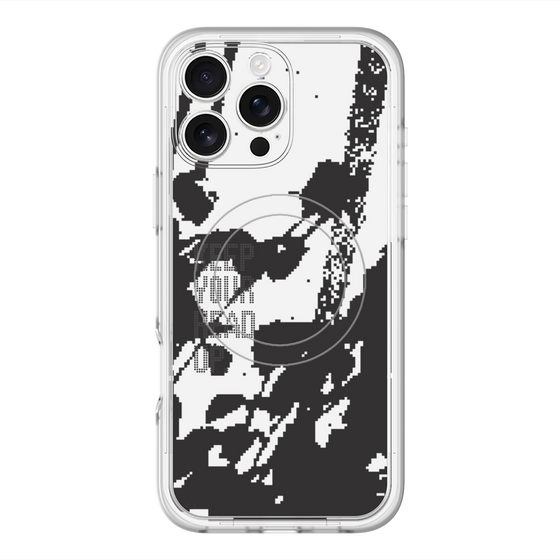 スリムプロテクションプレミアムケース with MagSafe［ オリジナル - ドットオーバーレイ - KEEP YOUR HEAD UP/C ］