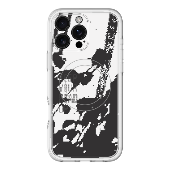 スリムプロテクションプレミアムケース with MagSafe［ オリジナル - ドットオーバーレイ - KEEP YOUR HEAD UP/C ］
