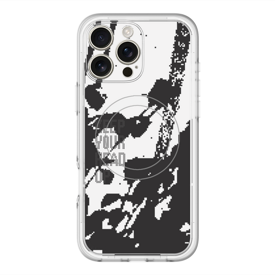 スリムプロテクションプレミアムケース with MagSafe［ オリジナル - ドットオーバーレイ - KEEP YOUR HEAD UP/C ］