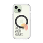 スリムプロテクションプレミアムケース with MagSafe［ オリジナル - ドットオーバーレイ - FOLLOW YOUR HEART/A ］