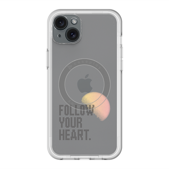 スリムプロテクションプレミアムケース with MagSafe［ オリジナル - ドットオーバーレイ - FOLLOW YOUR HEART/A ］