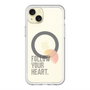 スリムプロテクションプレミアムケース with MagSafe［ オリジナル - ドットオーバーレイ - FOLLOW YOUR HEART/A ］