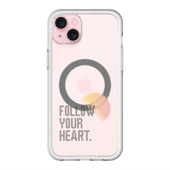 スリムプロテクションプレミアムケース with MagSafe［ オリジナル - ドットオーバーレイ - FOLLOW YOUR HEART/A ］