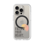 スリムプロテクションプレミアムケース with MagSafe［ オリジナル - ドットオーバーレイ - FOLLOW YOUR HEART/A ］