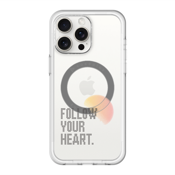 スリムプロテクションプレミアムケース with MagSafe［ オリジナル - ドットオーバーレイ - FOLLOW YOUR HEART/A ］
