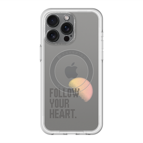 スリムプロテクションプレミアムケース with MagSafe［ オリジナル - ドットオーバーレイ - FOLLOW YOUR HEART/A ］