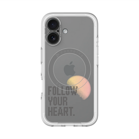 スリムプロテクションプレミアムケース with MagSafe［ オリジナル - ドットオーバーレイ - FOLLOW YOUR HEART/A ］