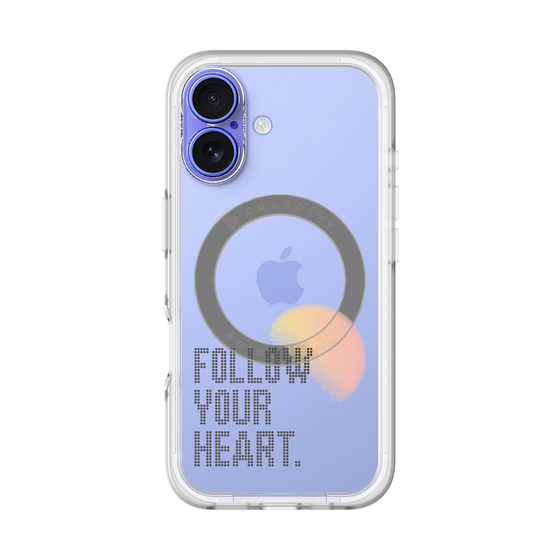 スリムプロテクションプレミアムケース with MagSafe［ オリジナル - ドットオーバーレイ - FOLLOW YOUR HEART/A ］