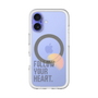 スリムプロテクションプレミアムケース with MagSafe［ オリジナル - ドットオーバーレイ - FOLLOW YOUR HEART/A ］