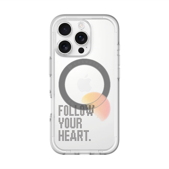 スリムプロテクションプレミアムケース with MagSafe［ オリジナル - ドットオーバーレイ - FOLLOW YOUR HEART/A ］