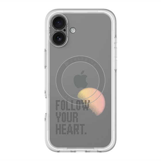 スリムプロテクションプレミアムケース with MagSafe［ オリジナル - ドットオーバーレイ - FOLLOW YOUR HEART/A ］