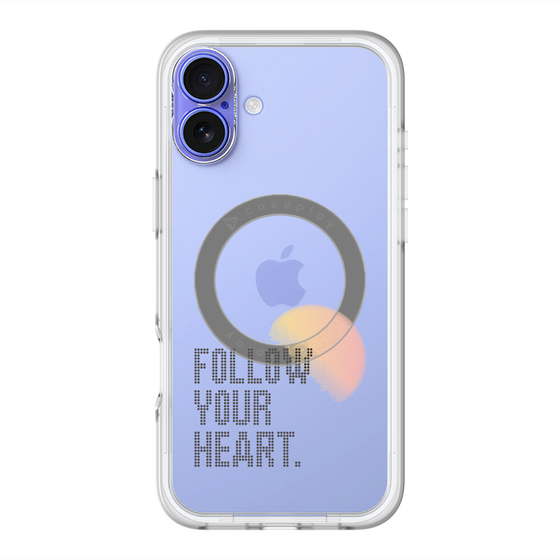 スリムプロテクションプレミアムケース with MagSafe［ オリジナル - ドットオーバーレイ - FOLLOW YOUR HEART/A ］