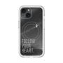 スリムプロテクションプレミアムケース with MagSafe［ オリジナル - ドットオーバーレイ - FOLLOW YOUR HEART/B ］