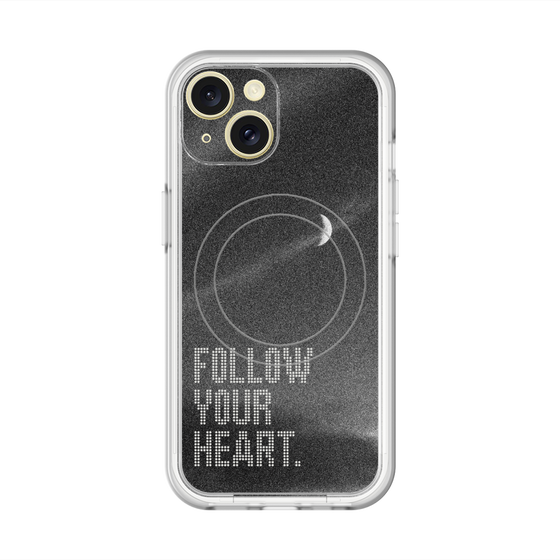 スリムプロテクションプレミアムケース with MagSafe［ オリジナル - ドットオーバーレイ - FOLLOW YOUR HEART/B ］