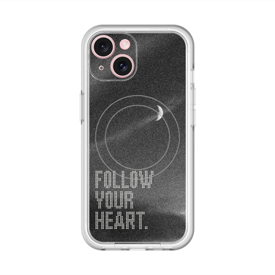スリムプロテクションプレミアムケース with MagSafe［ オリジナル - ドットオーバーレイ - FOLLOW YOUR HEART/B ］