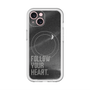 スリムプロテクションプレミアムケース with MagSafe［ オリジナル - ドットオーバーレイ - FOLLOW YOUR HEART/B ］