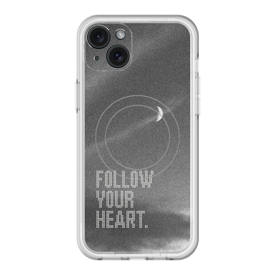 スリムプロテクションプレミアムケース with MagSafe［ オリジナル - ドットオーバーレイ - FOLLOW YOUR HEART/B ］