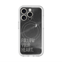 スリムプロテクションプレミアムケース with MagSafe［ オリジナル - ドットオーバーレイ - FOLLOW YOUR HEART/B ］