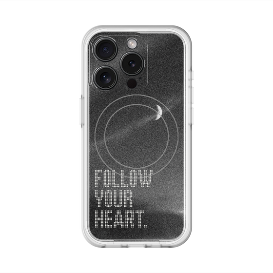 スリムプロテクションプレミアムケース with MagSafe［ オリジナル - ドットオーバーレイ - FOLLOW YOUR HEART/B ］