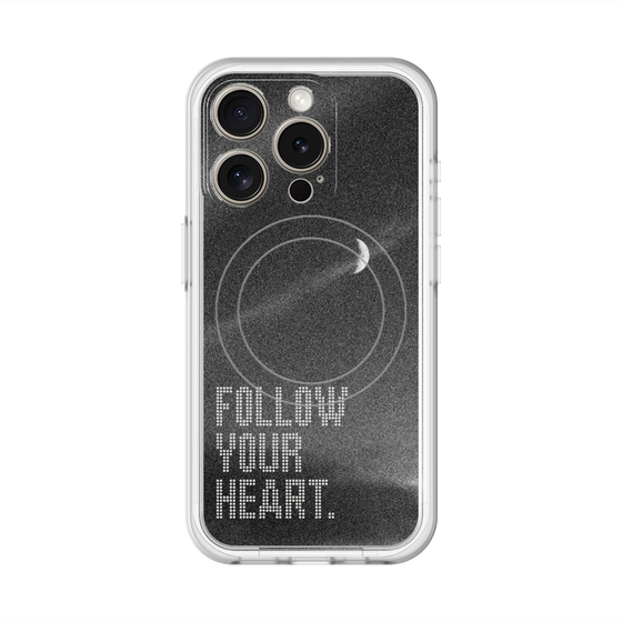 スリムプロテクションプレミアムケース with MagSafe［ オリジナル - ドットオーバーレイ - FOLLOW YOUR HEART/B ］