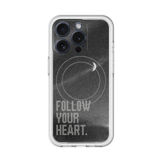 スリムプロテクションプレミアムケース with MagSafe［ オリジナル - ドットオーバーレイ - FOLLOW YOUR HEART/B ］