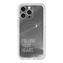 スリムプロテクションプレミアムケース with MagSafe［ オリジナル - ドットオーバーレイ - FOLLOW YOUR HEART/B ］