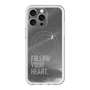 スリムプロテクションプレミアムケース with MagSafe［ オリジナル - ドットオーバーレイ - FOLLOW YOUR HEART/B ］
