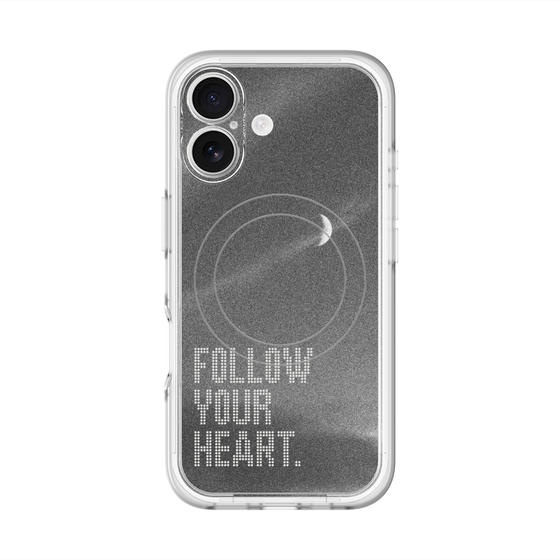スリムプロテクションプレミアムケース with MagSafe［ オリジナル - ドットオーバーレイ - FOLLOW YOUR HEART/B ］