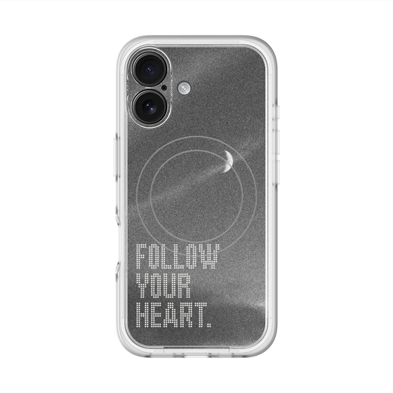 スリムプロテクションプレミアムケース with MagSafe［ オリジナル - ドットオーバーレイ - FOLLOW YOUR HEART/B ］